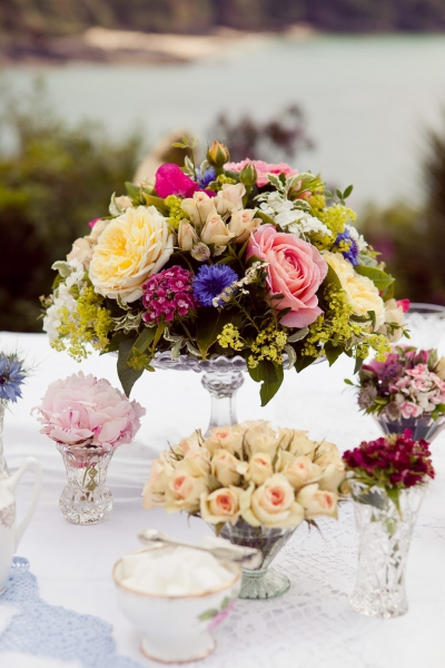 Pretty flowers for a vintage tea party
